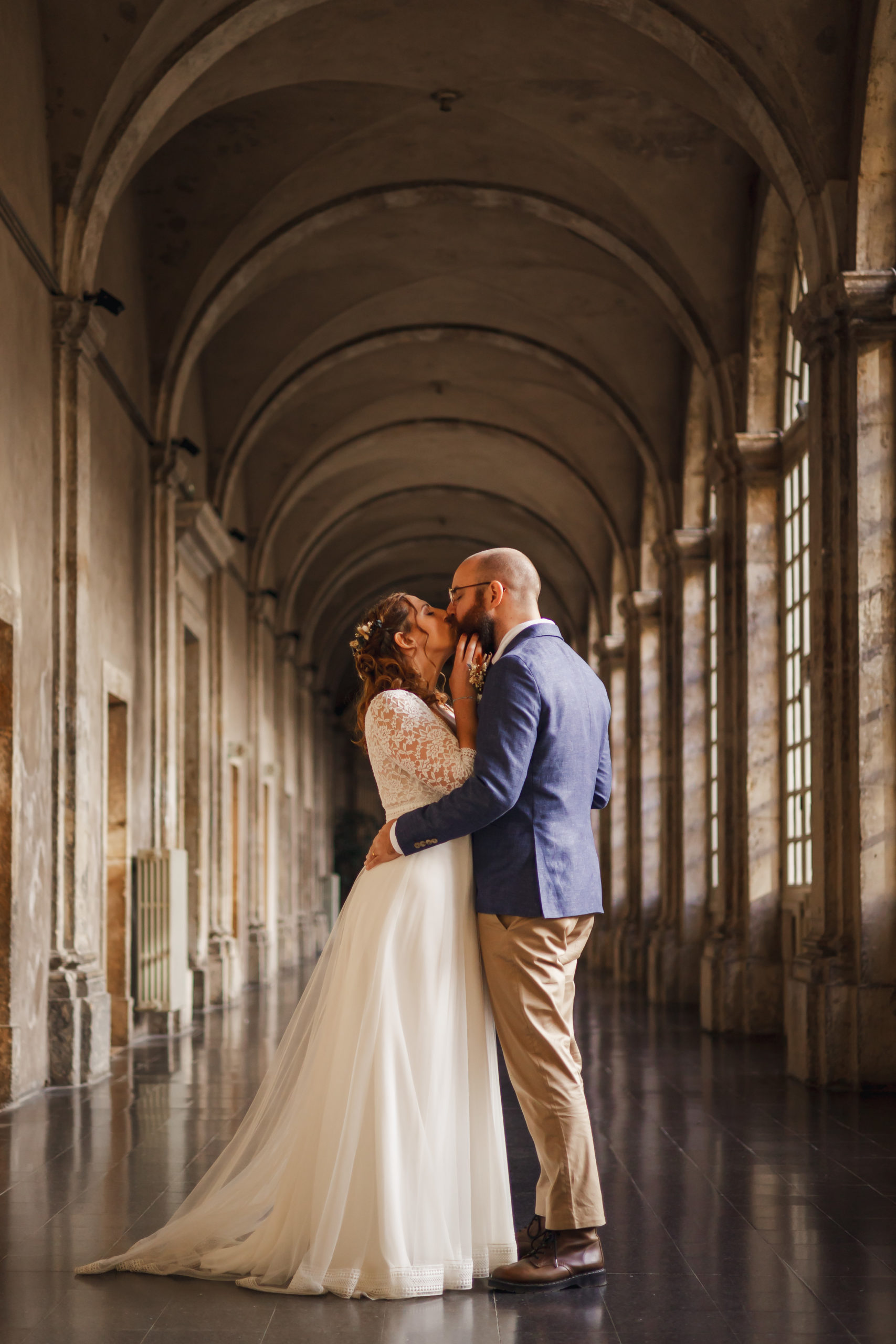 photo de couple à l'abbaye de prémontrés